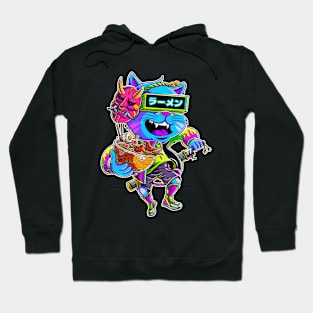 Cyberpunk Ramen Cat Hoodie